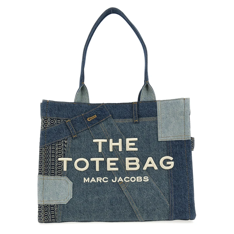 MARC JACOBS Women's The Large Tote Bag, Indigo Multi