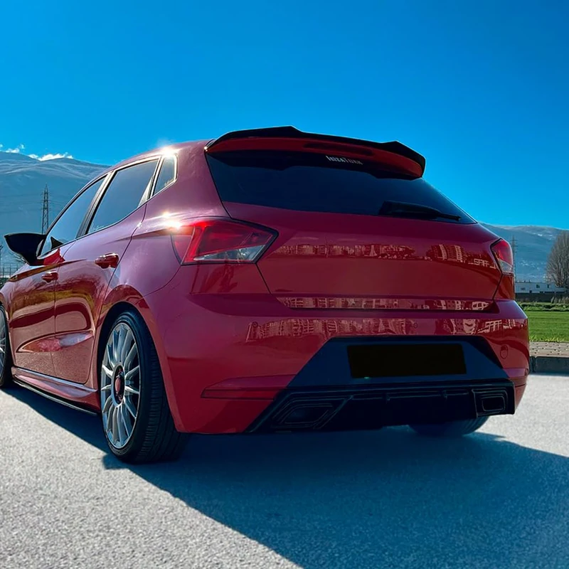 Oneway Rear Diffuser compatible with Seat Ibiza (6F) 2017- incl. FR - Gloss black