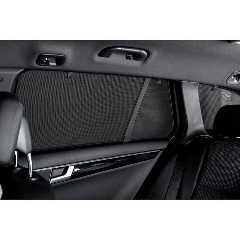 Set Car Shades (rear side doors) compatible with Volkswagen Amarok 4 doors 2024- (2-pieces) Custom-Fit Sunshades for Cars