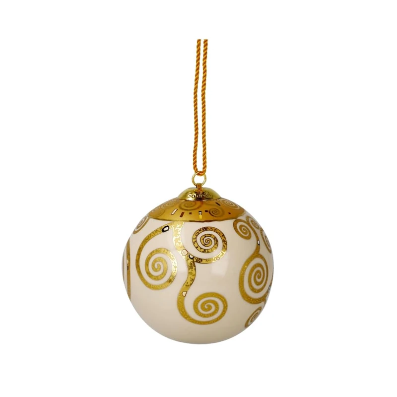 Goebel Sphere, Porcelain, Gold/White, 7,5x7,5x7,5 cm