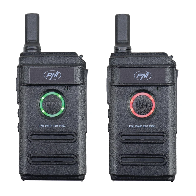 Kit of 2 portable radio stations PNI PMR R10 PRO, 446MHz, 0.5W, 16 programmable channels, 16 PMR and 50 CTCSS and 104 DCS tones, Monitor, Scan - Image 1