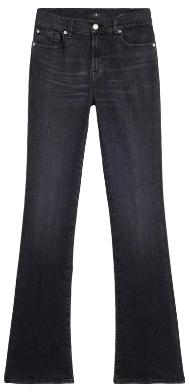 7 For All Mankind Women's Bootcut Blacky Jeans, Black, 32W