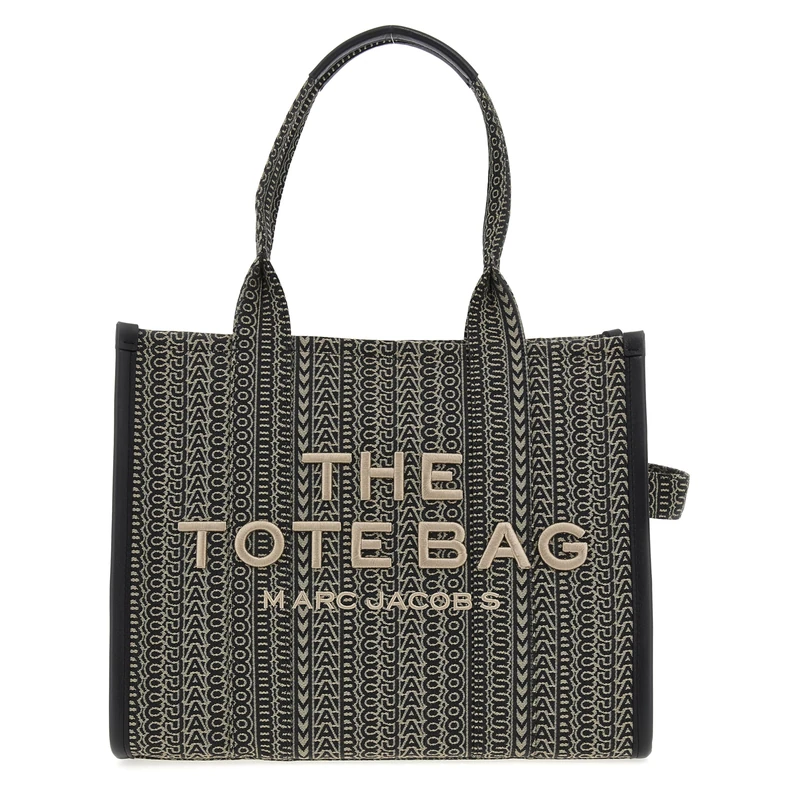 MARC JACOBS Women's The Large Tote Bag, Beige Multi