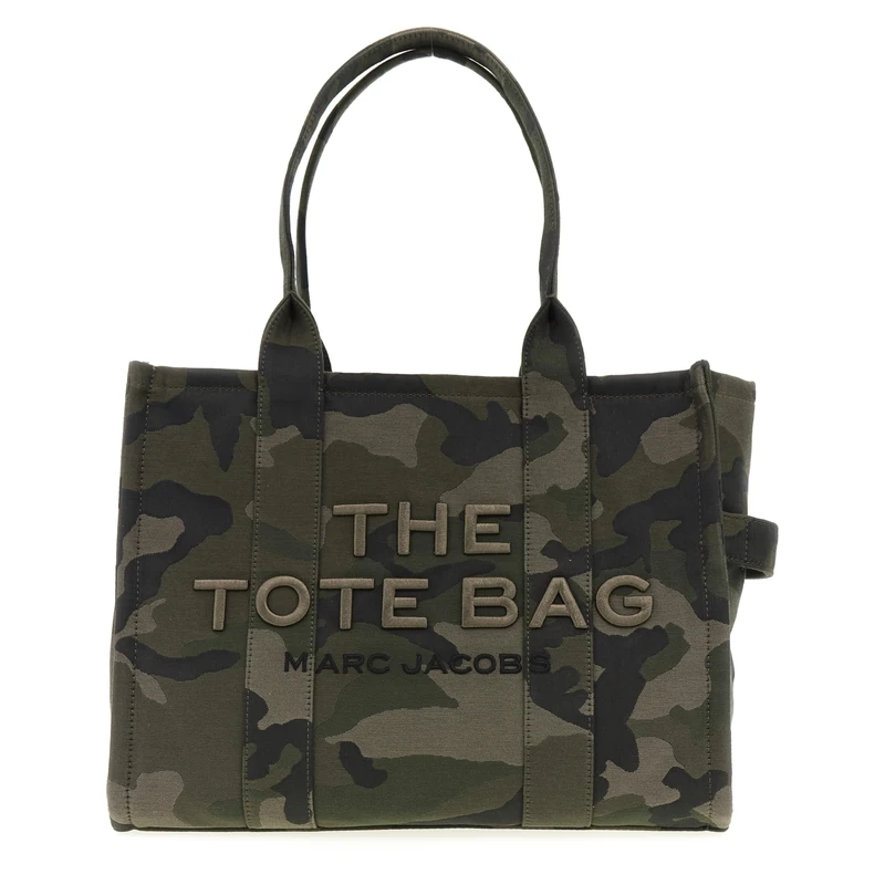 MARC JACOBS Women's The Large Tote Bag, Camo Multi, 42x16x34