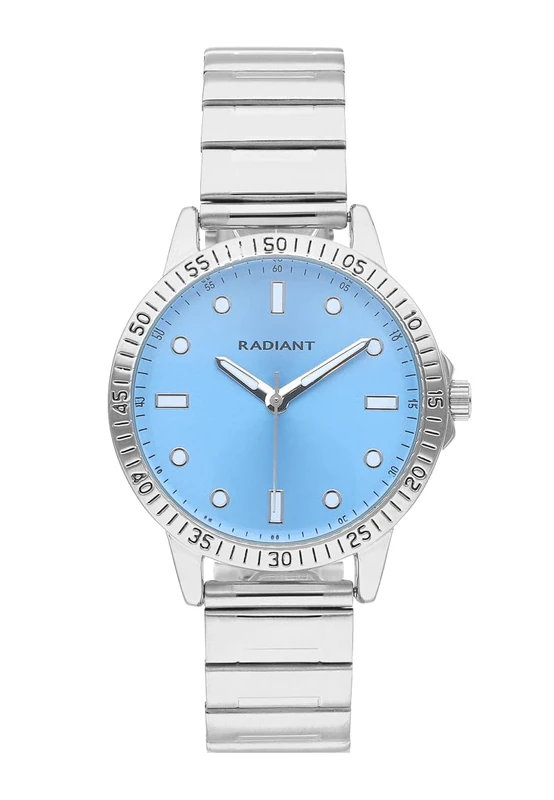 Radiant - Ornella Collection - Analogue Watch for Women. Bracelet Watch with Blue Dial and Silver Strap. Size 36 mm. 3ATM.
