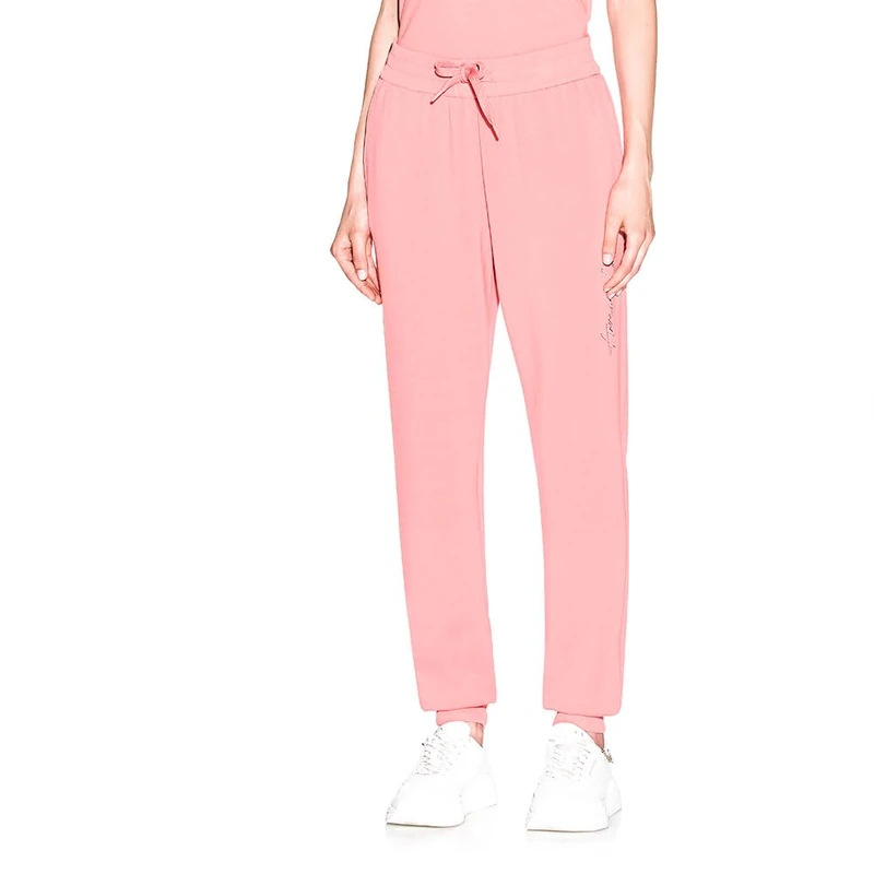 Armani Exchange Women's Cuffed Ankle Side Signed Logo Pants Blue M, Studio Sky, M