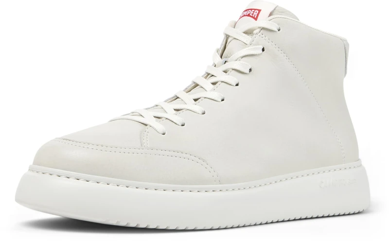 Camper Men's Runner K21 K300438 Sneaker Bootie, White Natural 006, 6.5 UK