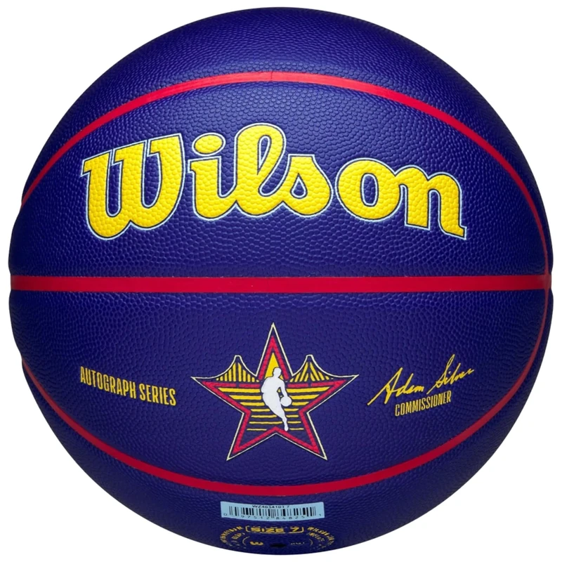 Wilson 2025 NBA All Star Auto Ball WZ4034101XB, Unisex Basketballs, White, 7 EU