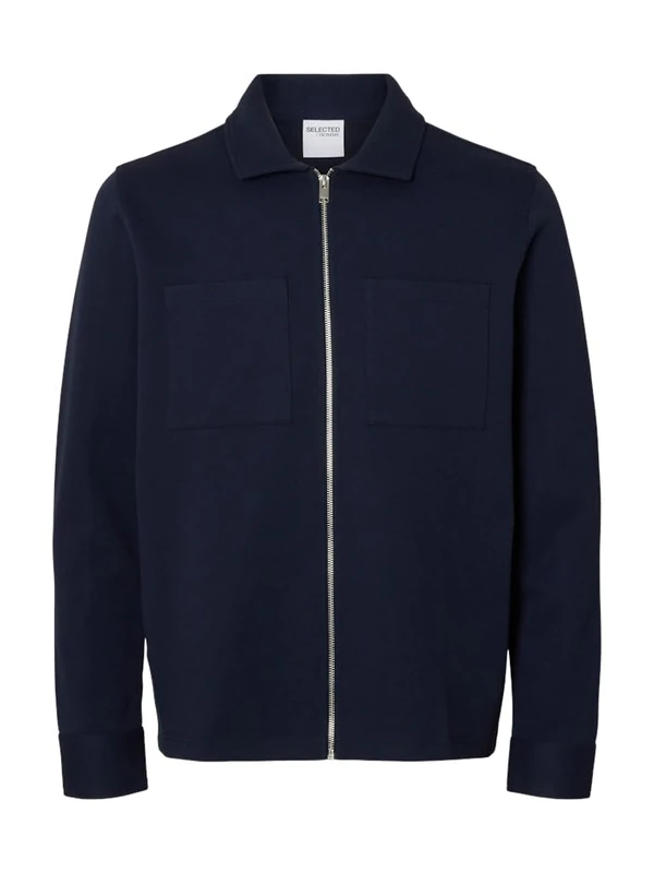 SELECTED HOMME Slhjackie Sweat Zip Jacket Noos, Blazer navy, L