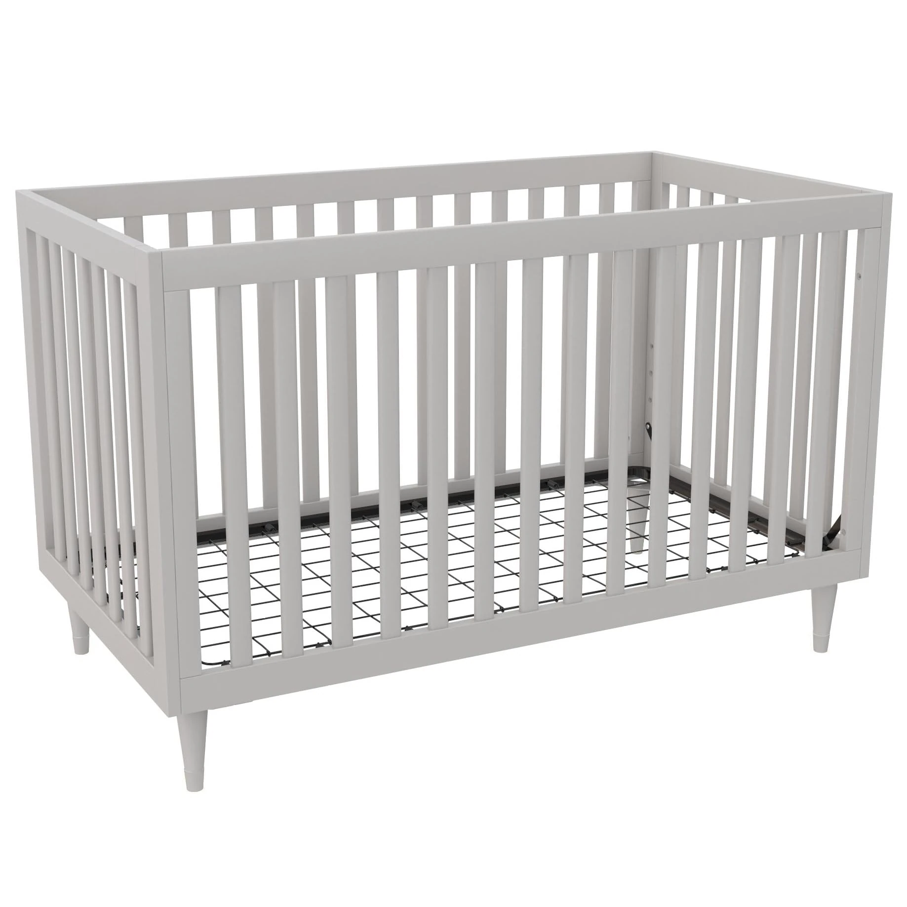 Dorel Home Furnishings LS Rowan Valley Flint 3in1 Crib GRY wRail