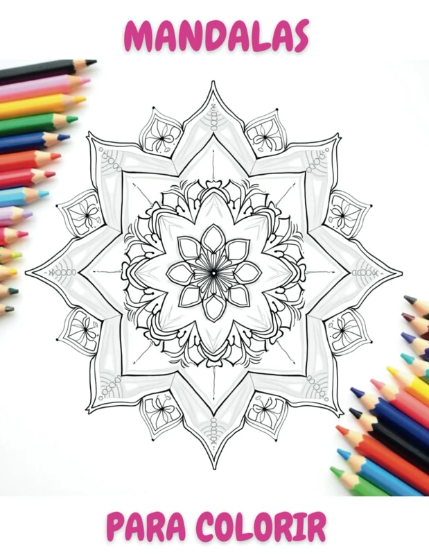 Mandala Para Colorir: Uma Terapia em Forma de Arte - Book