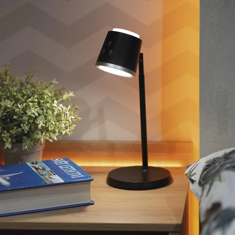 EMOS Abbie LED Battery Table Lamp, 6 W, Brightness 300 lm, 1500 mAh Li-Ion Battery with 33 Hours Lighting Time, Multifunctional 4-in-1 Light, Dimmable, Adjustable Light Colour, 1.3 m USB-C/A Charging - Image 1
