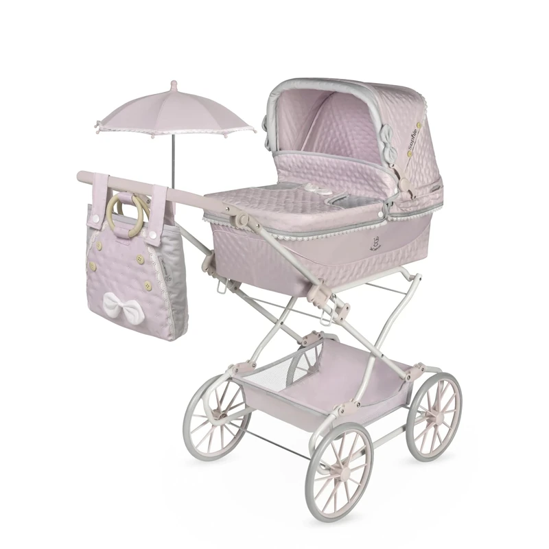 DeCuevas 82075 Sophie Folding Doll's Pram with Parasol