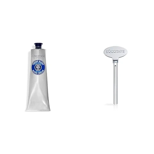 L'OCCITANE Shea Butter Hand Cream 150ml with Magic Key Tube Squeezer | Get the Most Out of Your Hand Cream | Vegan & 98% Readily Biodegradable | Luxury & Clean Beauty Hand Care for All Skin Types
