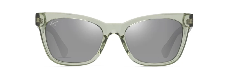 Maui Jim Hiwahiwa Sunglasses, Sage Green Glossy Transparent, 54-18-145