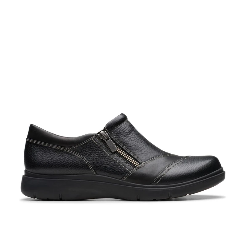 Clarks Certina Pure Womens Black Leather, 4.5
