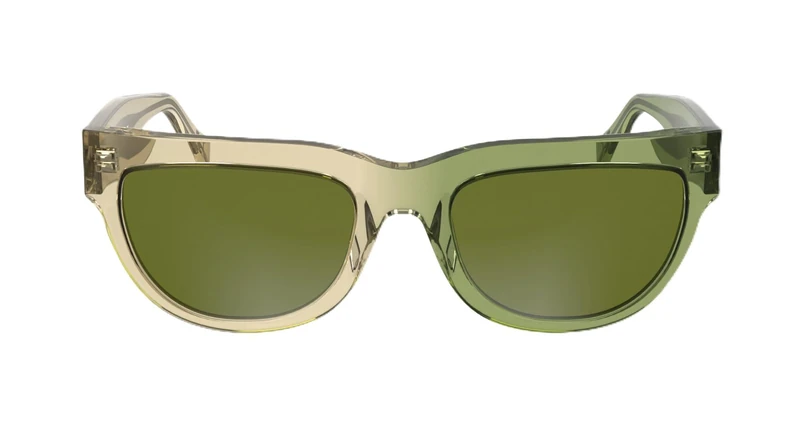 CALVIN KLEIN JEANS Women's CKJ25600S Sunglasses, Yellow to Lime, One Size