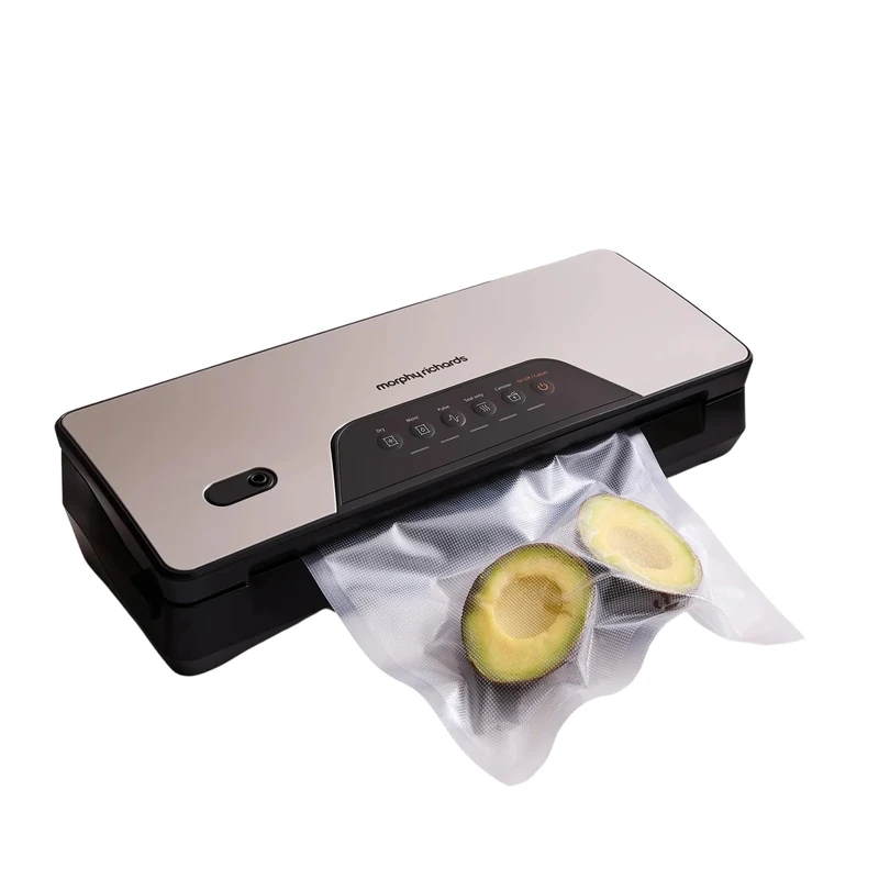 Morphy Richards Cordless Vacuum Sealer, USB Chargeable, Built in Cutter, Fast & Compact, 5 programmes, Dry, Moist, Pulse, Casister Vacuuming & Seal Only, Bag Roll Storage, Bags included, 432040