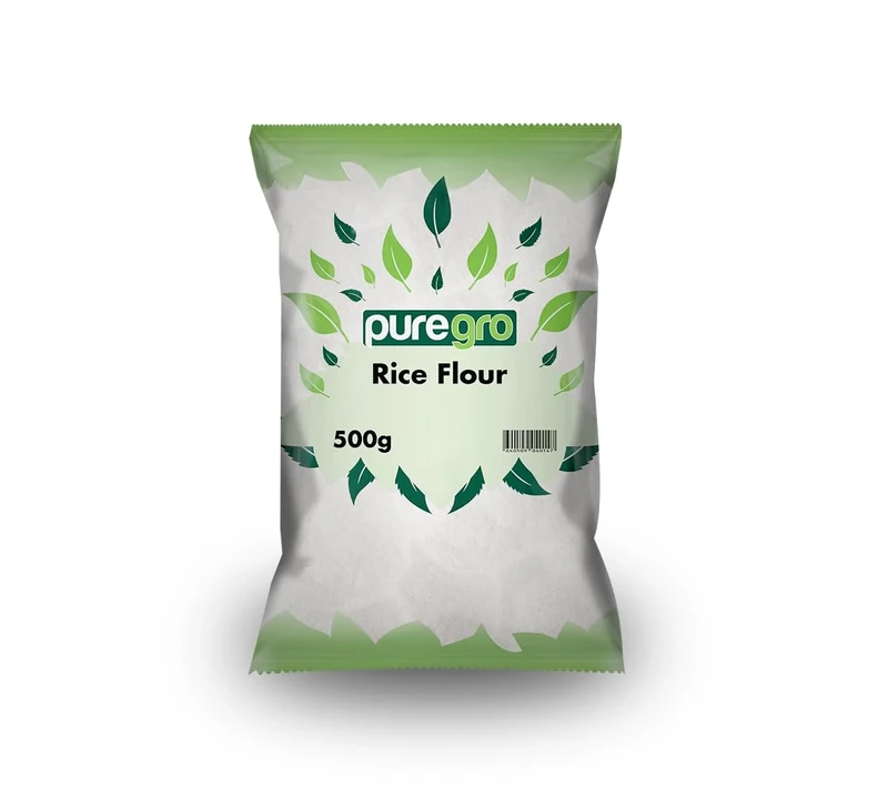 Puregro Rice Flour 500g (Pack of 1) | 100% Pure Rice Flour | Smooth & Fine Texture | Premium Quality | No Additives or Preservatives | Ideal for Baking, Cooking, & Thickening