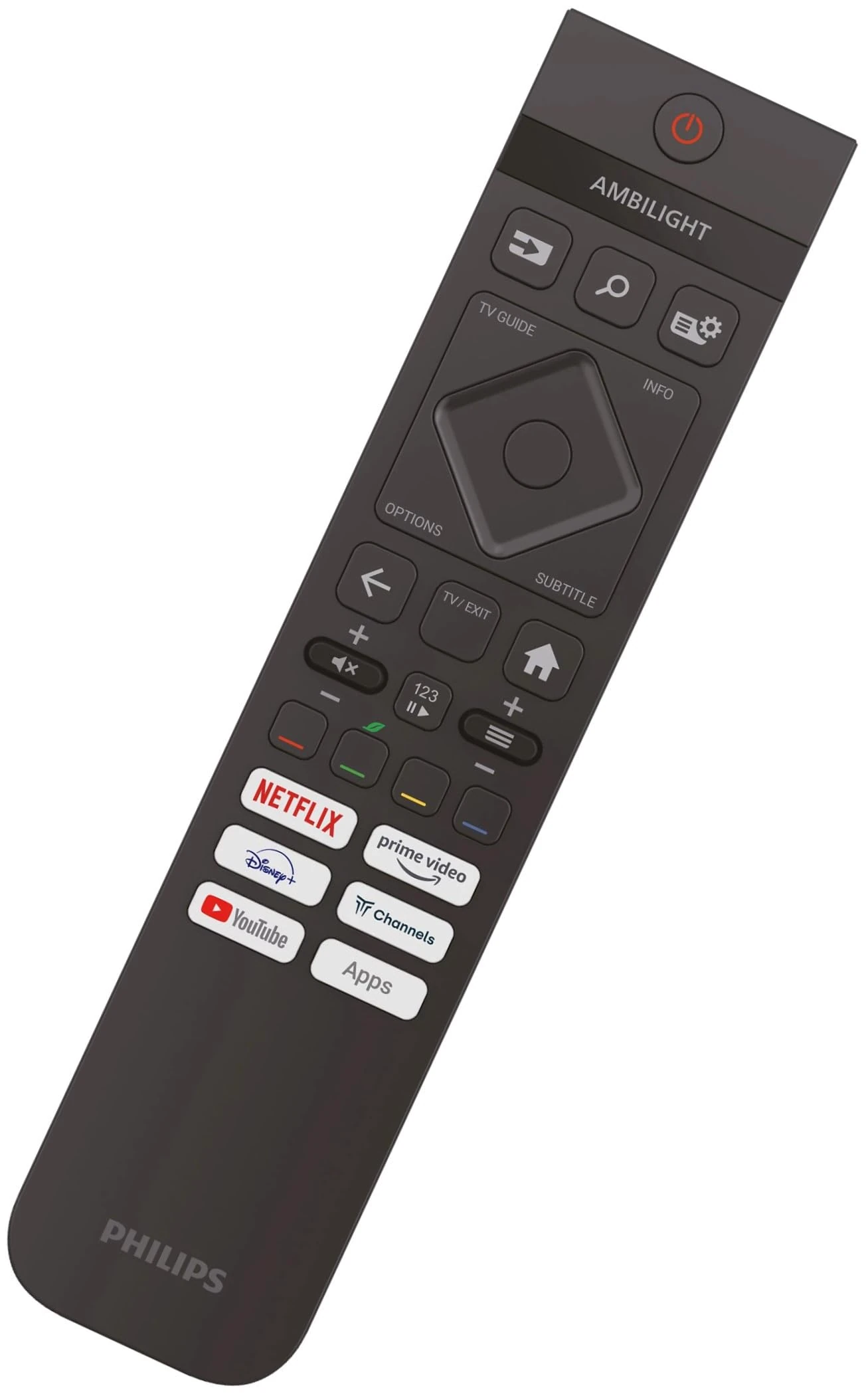 Genuine Replacement for Philips A136RF543C0001 Backlit TV Remote Control Compatible with Philips 398GR10BEPHNE000SY 398GR10BEPHNE000CR 996592404222 996592404610 Ambilight 4K Smart LED