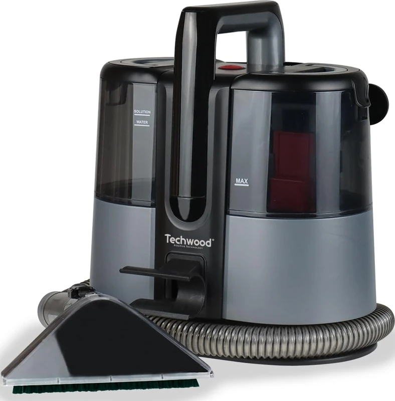 Techwood Reiniger-Fleckenentferner-600 große Bürste TNA-006 Cleaner-Stain Remover-600 W-Extra Large Brush, Black