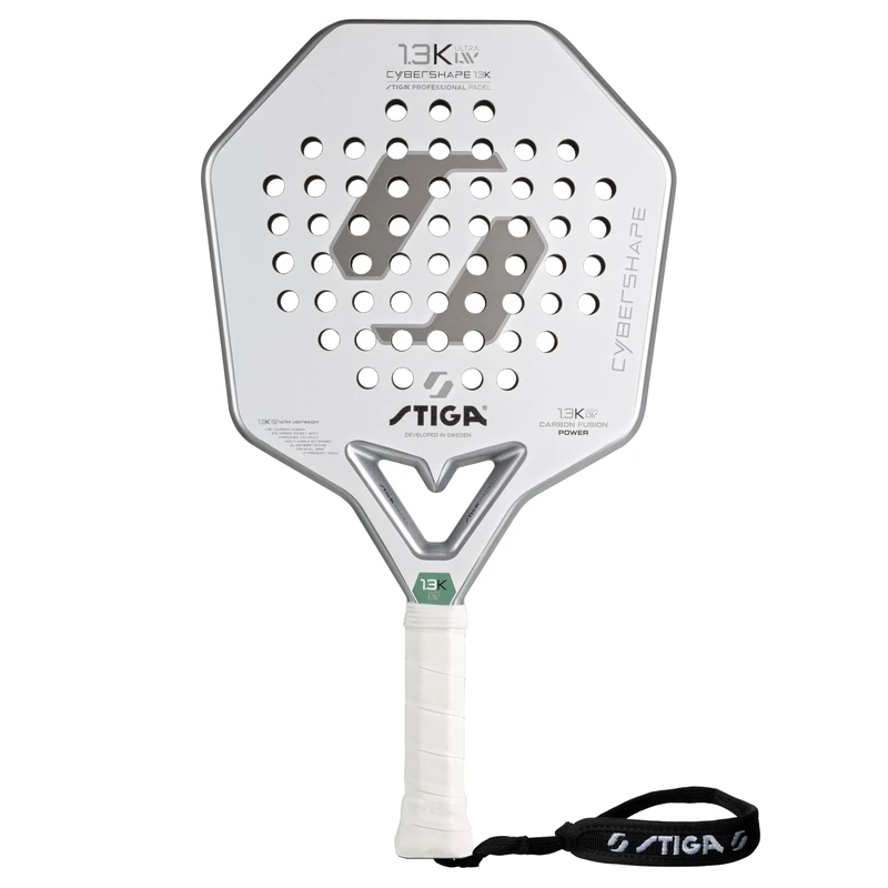 STIGA Cybershape 1.3K Ultra LW Padel Racket – Ultra-Lightweight Design for Young Players, Weight: 320 g, Enhanced Control and Precision, Balance: Low