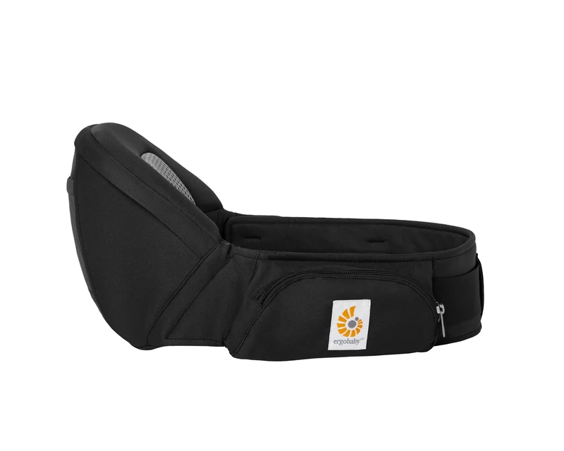 Ergobaby Lift Hip Seat Baby Carrier with Seat for Babies and Toddlers from 6 Months + 17-45 lbs - Black Onyx