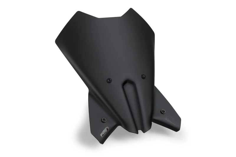 Puig 21998J New Generation Touring Windshield – Aerodynamic Protection and Sporty Design for KTM 125 DUKE and KTM 390 DUKE 2024-2025, Matt balck