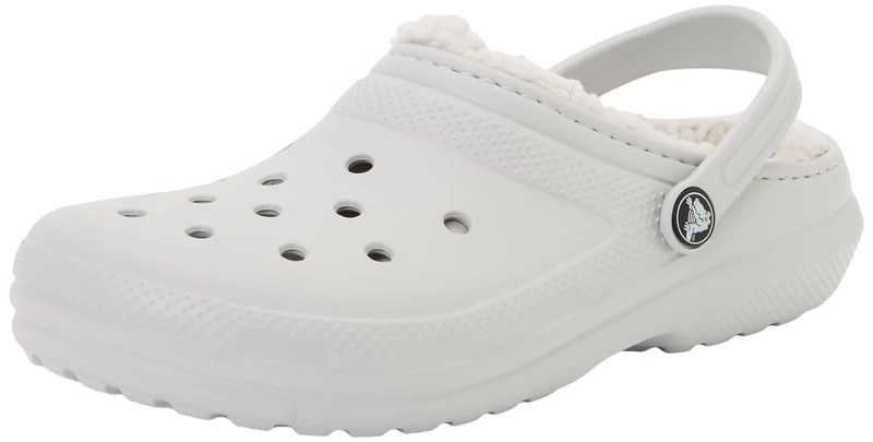 Crocs Unisex Kids Clog, Classic Lined Clog K, Atmosphere, 2 UK Child