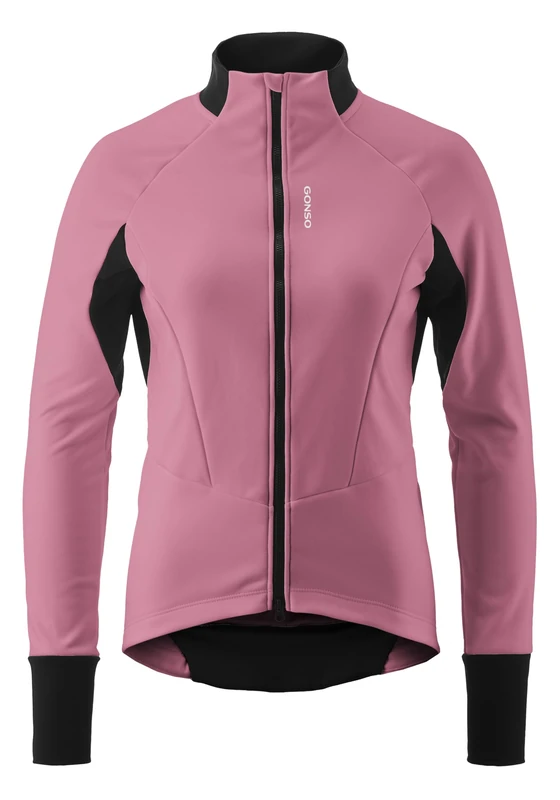 Gonso Road Jacket Softshell 2 W, Women's cycling jacket, Water-repellent softshell jacket, Windproof, G-Shell for optimum thermal insulation, Close fit, PFC-free