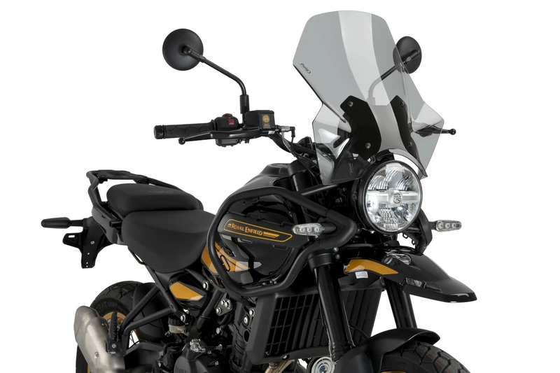 Puig 22113H Adjustable Windshield – Aerodynamic Protection and Innovative Design for Royal Enfield Himalayan 450 2024-2025, Smoked