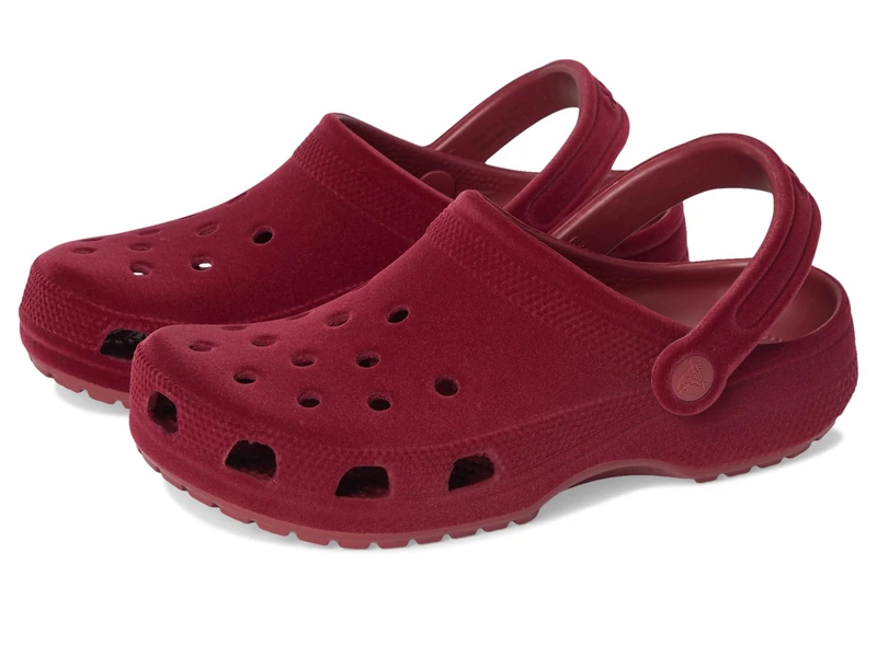 Crocs Unisex Kids Clog, Classic Velvet Clog K, Beetroot, 5 UK Child