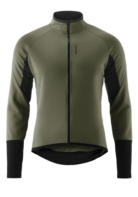 Gonso Road Jacket Softshell 2 M, Men's cycling jacket, Water-repellent softshell jacket, Windproof, G-Shell for optimum thermal insulation, Close fit, PFC-free