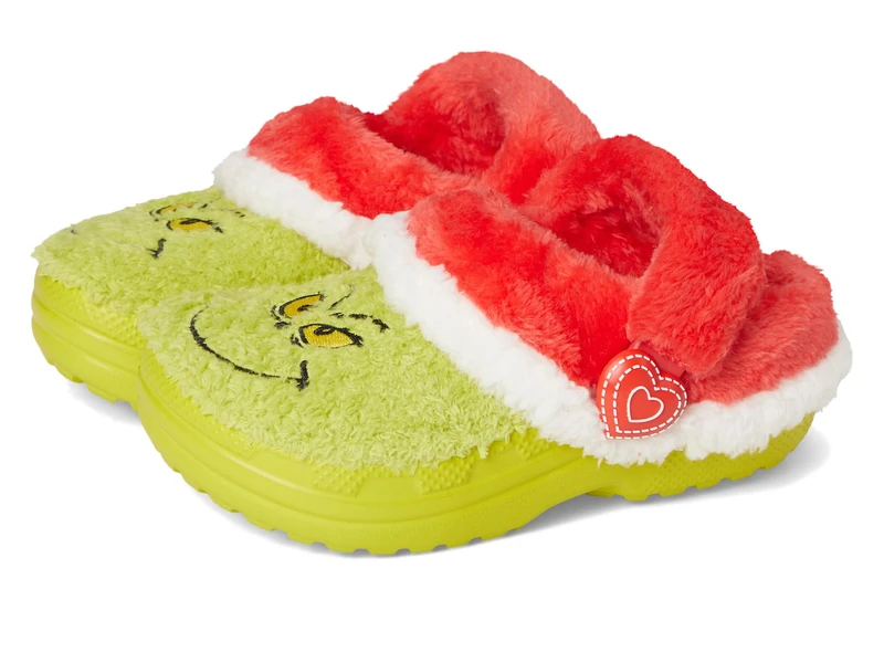 Crocs Unisex Kids Clog, The Grinch Classic Lined Clog T, Multi, 7 UK Child