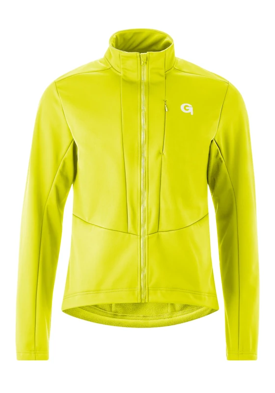 maier sports gmbh Gonso Adventure Softshell Jacket, M, Safety Yellow, L, 3005193