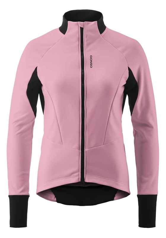 Gonso Road Jacket Softshell 2 W, Women's cycling jacket, Water-repellent softshell jacket, Windproof, G-Shell for optimum thermal insulation, Close fit, PFC-free