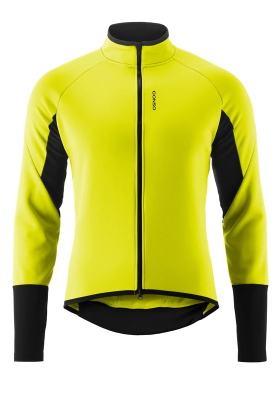 Gonso Road Jacket Softshell 2 M, Men's cycling jacket, Water-repellent softshell jacket, Windproof, G-Shell for optimum thermal insulation, Close fit, PFC-free