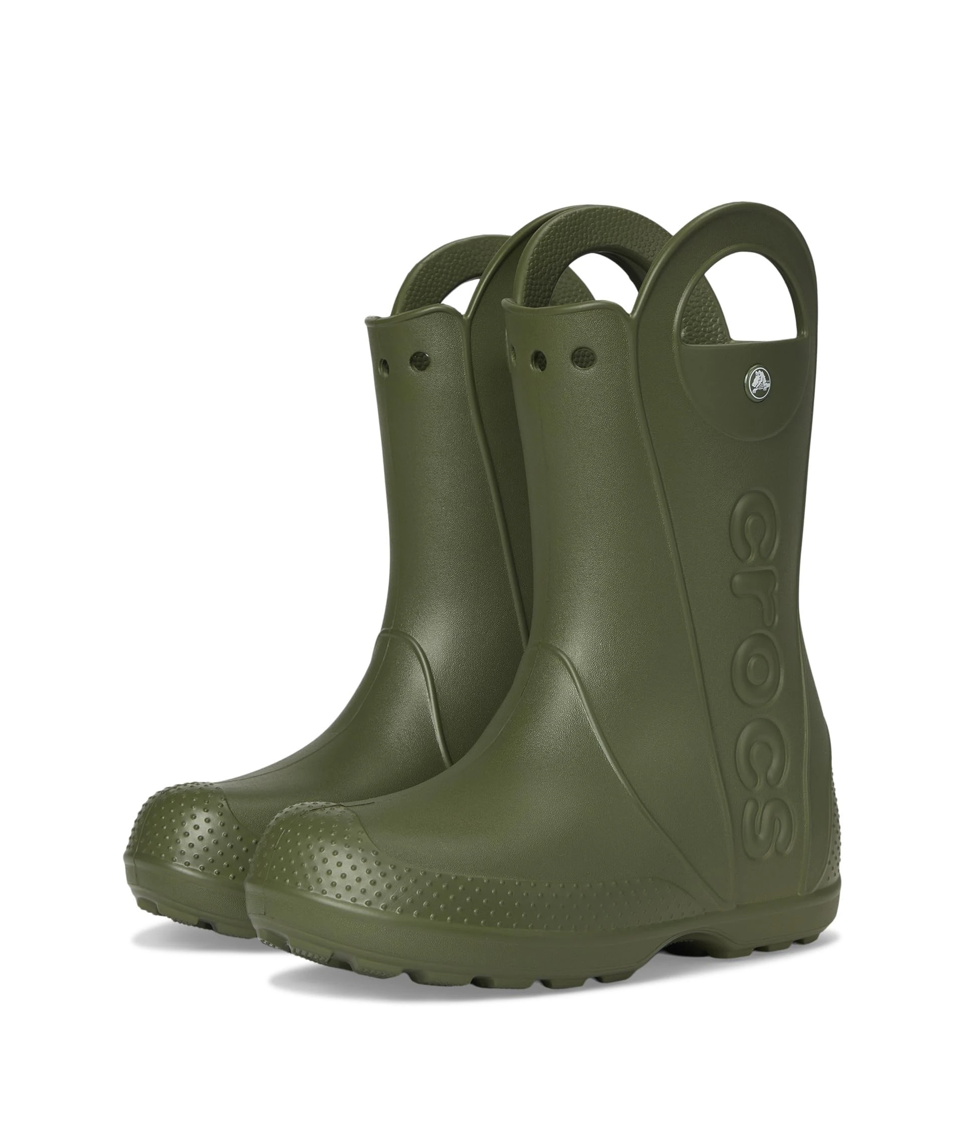 Crocs Unisex Kids Boot, Handle It Rain Boot K, Army Green, 3 UK Child