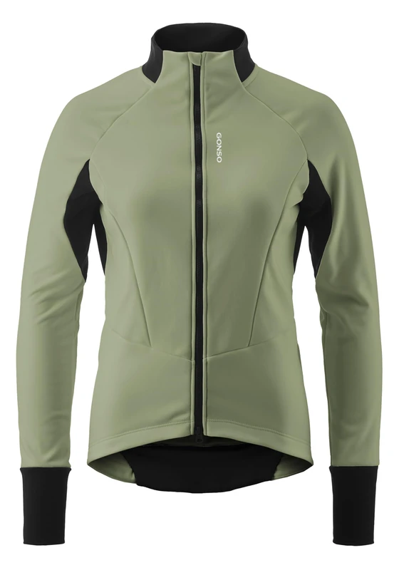 Gonso Road Jacket Softshell 2 W, Women's cycling jacket, Water-repellent softshell jacket, Windproof, G-Shell for optimum thermal insulation, Close fit, PFC-free