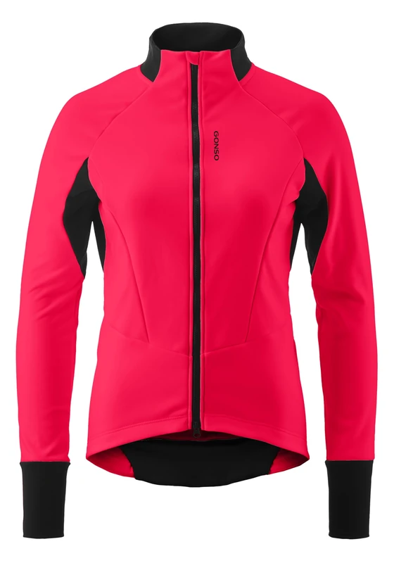 Gonso Road Jacket Softshell 2 W, Women's cycling jacket, Water-repellent softshell jacket, Windproof, G-Shell for optimum thermal insulation, Close fit, PFC-free