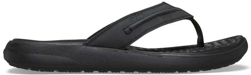 Crocs Men Flip, Yukon Vista II LR Flip, Black/Black, 6 UK Men