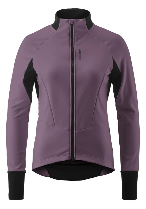 Gonso Road Jacket Softshell 2 W, Women's cycling jacket, Water-repellent softshell jacket, Windproof, G-Shell for optimum thermal insulation, Close fit, PFC-free