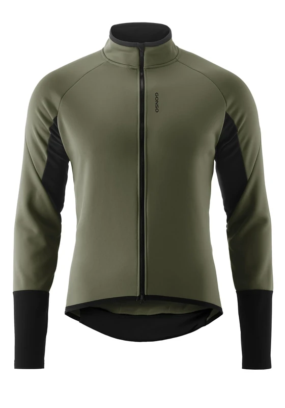 Gonso Road Jacket Softshell 2 M, Men's cycling jacket, Water-repellent softshell jacket, Windproof, G-Shell for optimum thermal insulation, Close fit, PFC-free