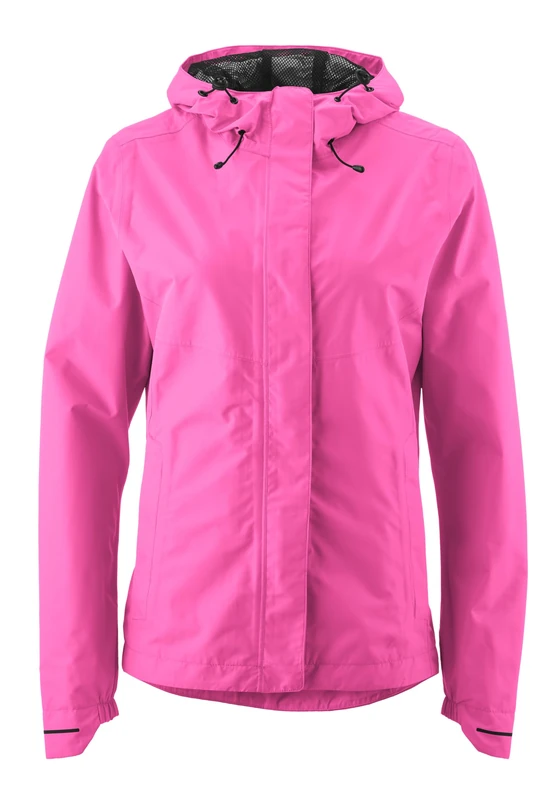 Gonso Save Jacket Essential W, Women's cycling jacket, Waterproof rain jacket, Waterproof up to 10,000 mm & windproof, 2-ply laminate & taped seams, Wide fit, PFC-free