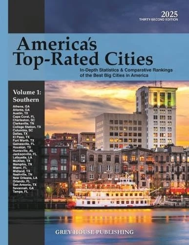 America's Top-Rated Cities, 4 Volume Set, 2025: Print Purchase Includes 2 Years Free Online Access (America's Top Rated Cities: A Statistical Handbook. 4 Vol. Set)