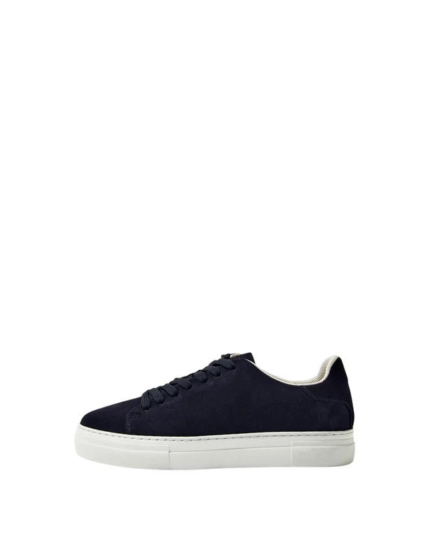 SELECTED MEN Men's Slhdavid Chunky Suede Sneaker Noos, Dark Navy, 6.5 UK