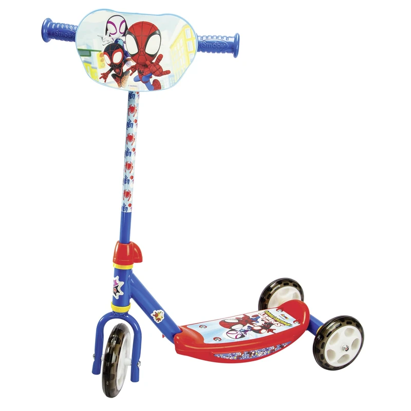 Smoby Spidey 3-Wheel Scooter - Metal Frame - Adjustable Handle