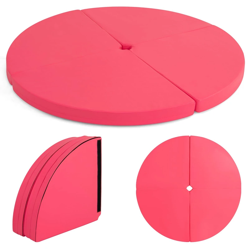 GYMAX Pole Dance Round Pad With EPE Foam (W x T)