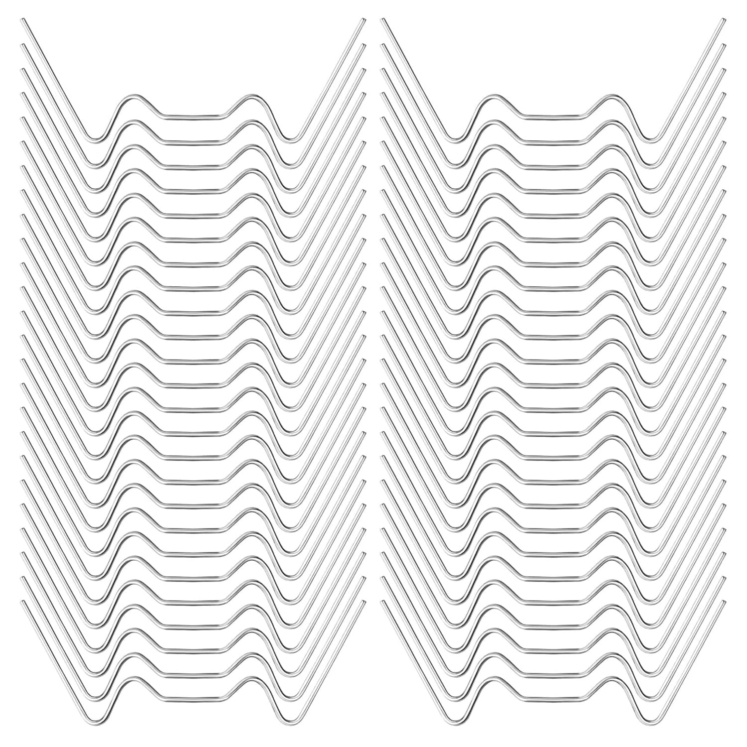 100pcs Greenhouse Glass Clips W Clips for Greenhouse Glass Panes, W Spring Clips Greenhouse Clips for Glass, Greenhouse Glazing Clips Window Clips for Greenhouse, Green House Glass Clips Fixings