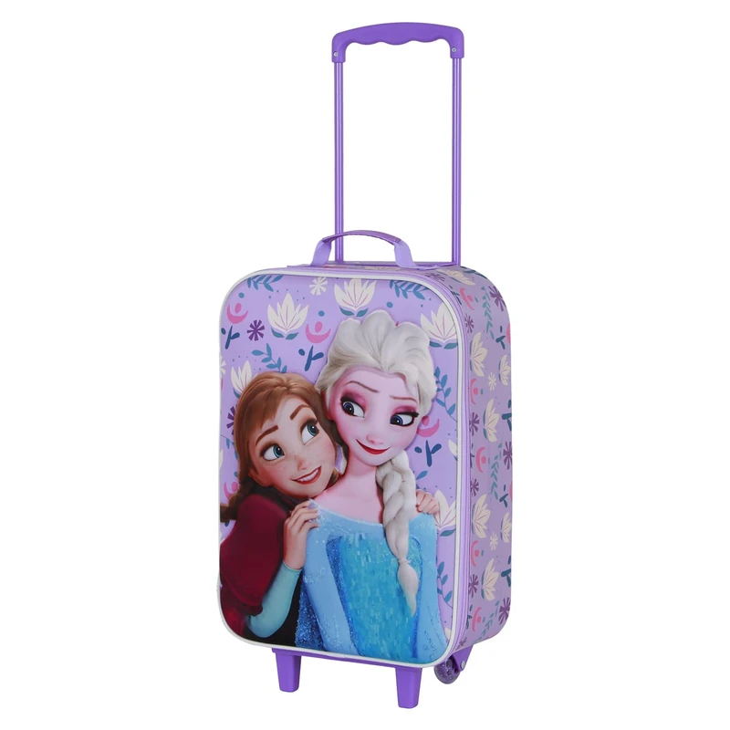 Disney Frozen 2 Beauty-Soft 3D Trolley Suitcase, Lilac, 17 x 33 x 52 cm, Capacity 26 L